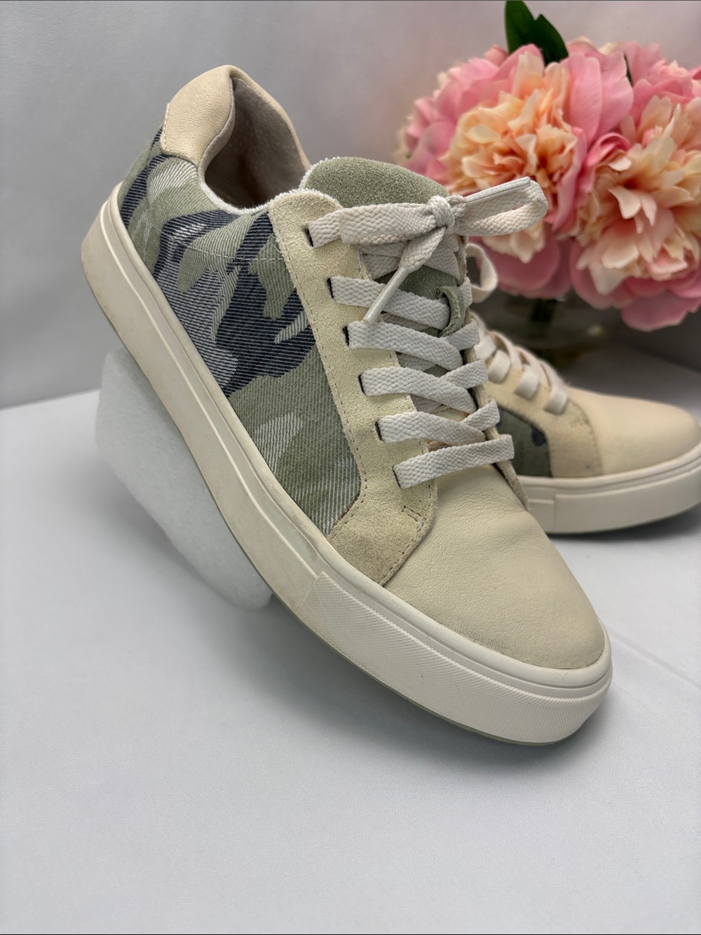 Sanctuary Daytripper Women's 7 Neutral Green Tie-Dye Casual Sneakers #703